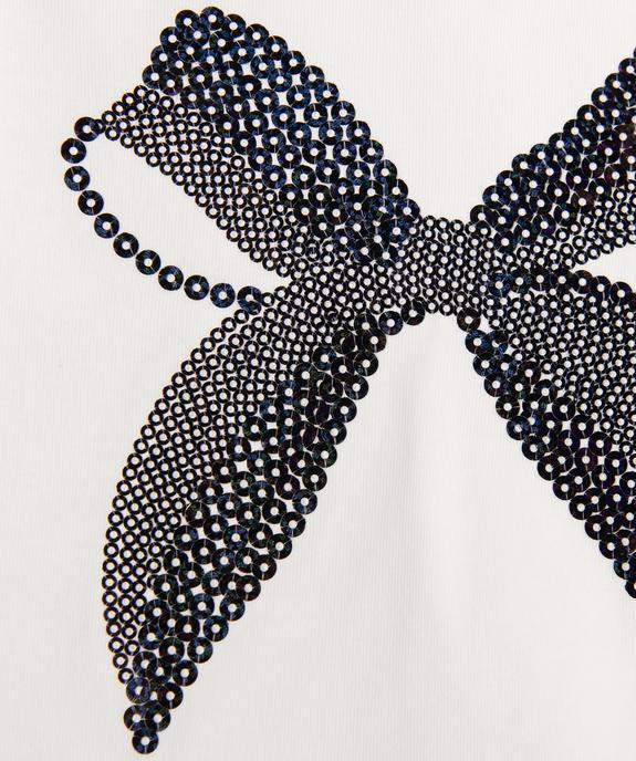 Tee-shirt manches longues avec sequins brodés bébé fille - GEMO 4G BEBE Tee-shirt manches longues avec sequins brodés bébé fille vue2 - GEMO 4G BEBE - GEMO