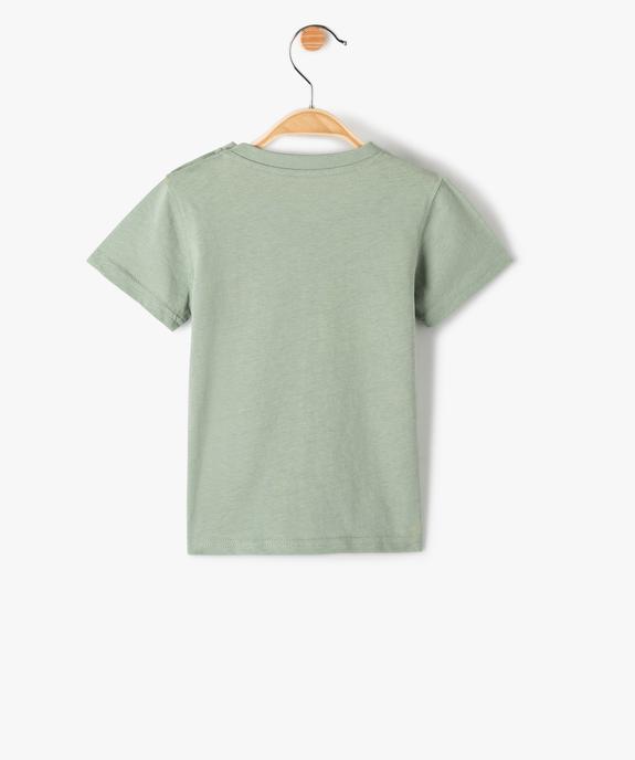 Tee-shirt bébé garçon avec message vue3 - GEMO(BEBE DEBT) - GEMO