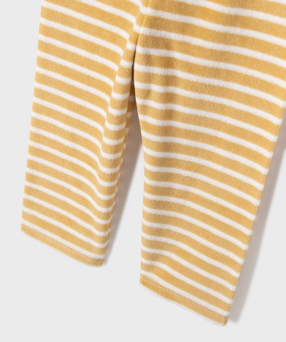 Pyjama en velours 2 pièces à motif renard bébé garçon vue3 - GEMO 4G BEBE - GEMO