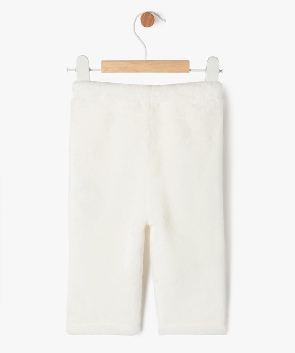 Pantalon en maille peluche à taille élastiquée bébé vue3 - GEMO(BB COUCHE) - GEMO