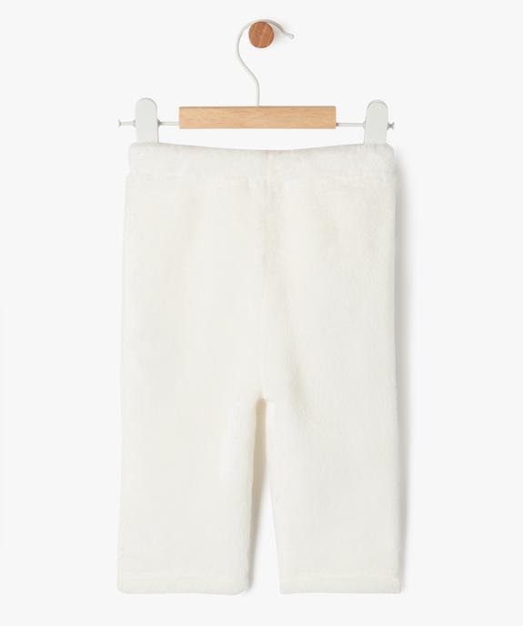 Pantalon en maille peluche à taille élastiquée bébé vue3 - GEMO(BB COUCHE) - GEMO
