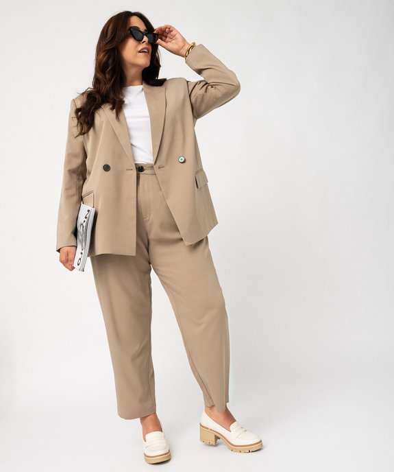 Pantalon de tailleur droit femme grande taille vue5 - GEMO (G TAILLE) - GEMO