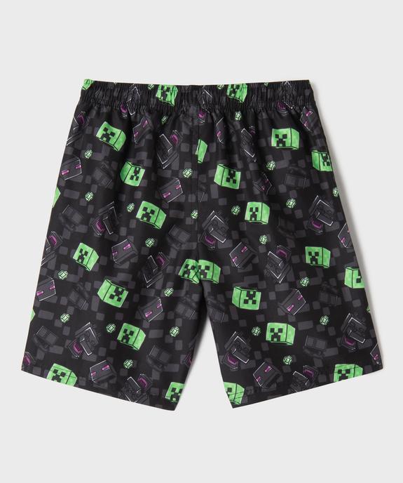 Short de bain imprimé garçon - Minecraft vue3 - MINECRAFT - GEMO