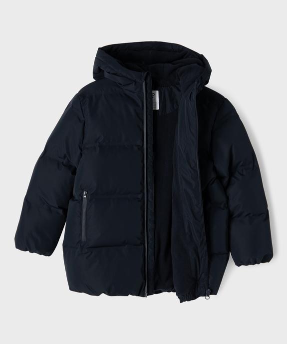 Blouson déperlant doublé polaire à capuche garçon vue3 - GEMO 4G GARCON - GEMO