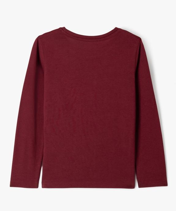 Tee-shirt à manches longues avec motif fille vue3 - GEMO (ENFANT) - GEMO