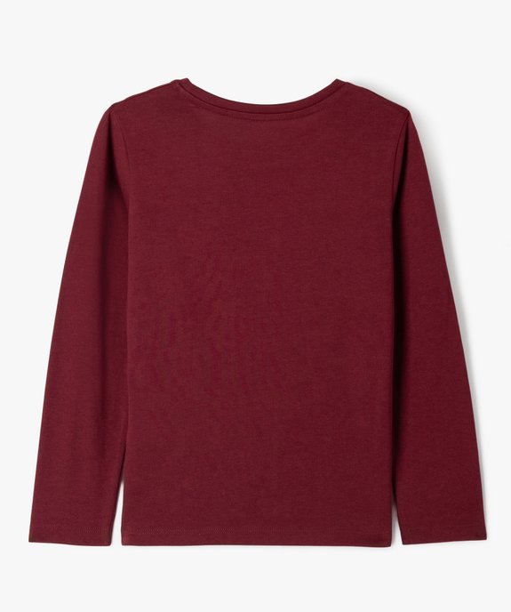 Tee-shirt à manches longues avec motif fille vue3 - GEMO (ENFANT) - GEMO