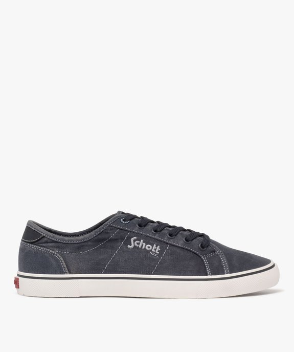 Baskets en toile patinée homme - Schott vue1 - SCHOTT - GEMO