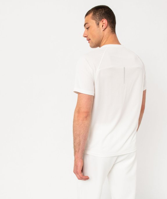 Tee-shirt manches courtes en mesh respirant homme  vue3 - GEMO (HOMME) - GEMO
