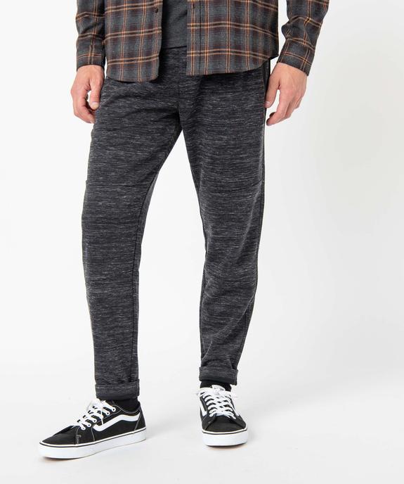 Pantalon homme en maille coupe ajusté vue1 - GEMO (HOMME) - GEMO