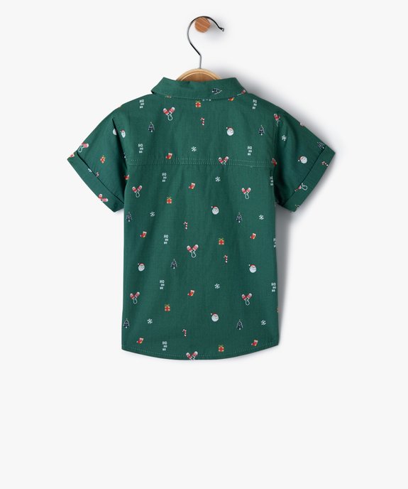 Chemise bébé garçon spécial Noël avec nœud papillon vue3 - GEMO(BEBE DEBT) - GEMO