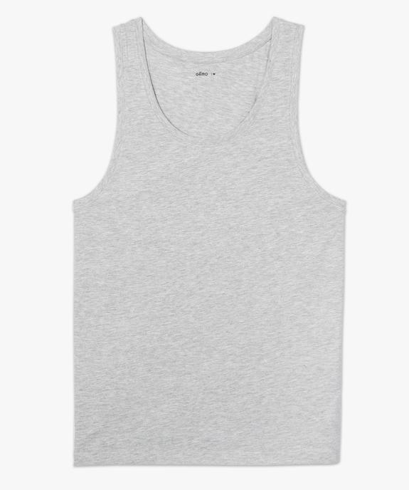Débardeur homme uni vue4 - GEMO (HOMME) - GEMO