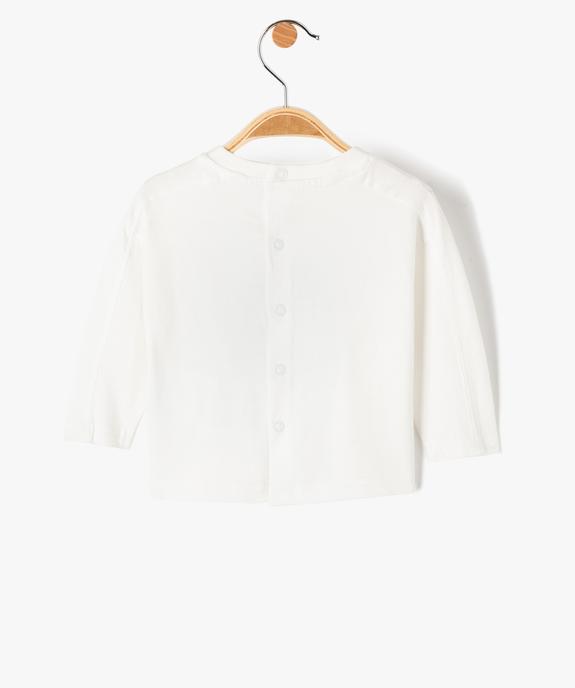 Tee-shirt bébé garçon à manches longues avec motif vue3 - GEMO(BEBE DEBT) - GEMO
