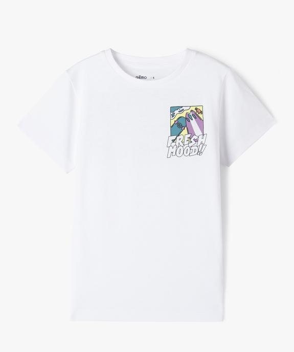 Tee-shirt manches courtes à motifs garçon vue1 - GEMO (ENFANT) - GEMO