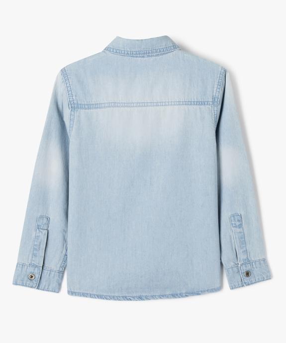 Chemise chambray à manches longues garçon vue3 - GEMO (ENFANT) - GEMO