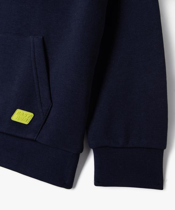 Sweat à capuche bicolore garçon  vue2 - GEMO (ENFANT) - GEMO