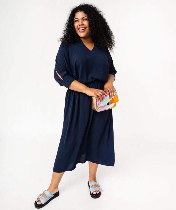 Blouse à manches chauve-souris femme grande taille vue5 - GEMO (G TAILLE) - GEMO