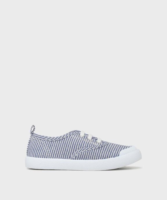 Tennis en toile à lacets élastiques garçon - 5 Miles vue1 - 5 MILES GEMO FOR GOOD - GEMO