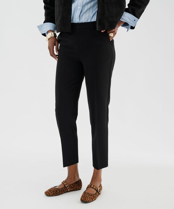 Pantalon de costume en toile femme vue1 - GEMO(FEMME PAP) - GEMO