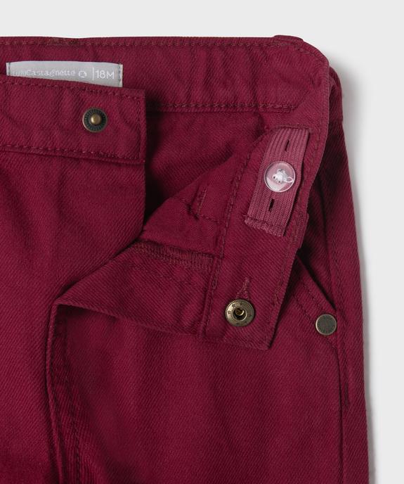 Pantalon en coton style charpentier bébé garçon - LuluCastagnette vue2 - LULU CASTAGNETTE G4G D - GEMO