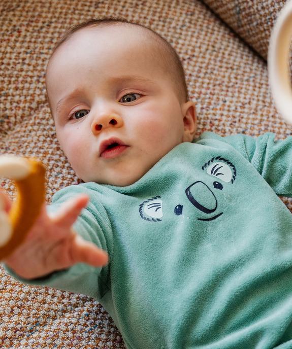 Pyjama en velours à pont-dos pressionné bébé vue6 - GEMO(BB COUCHE) - GEMO