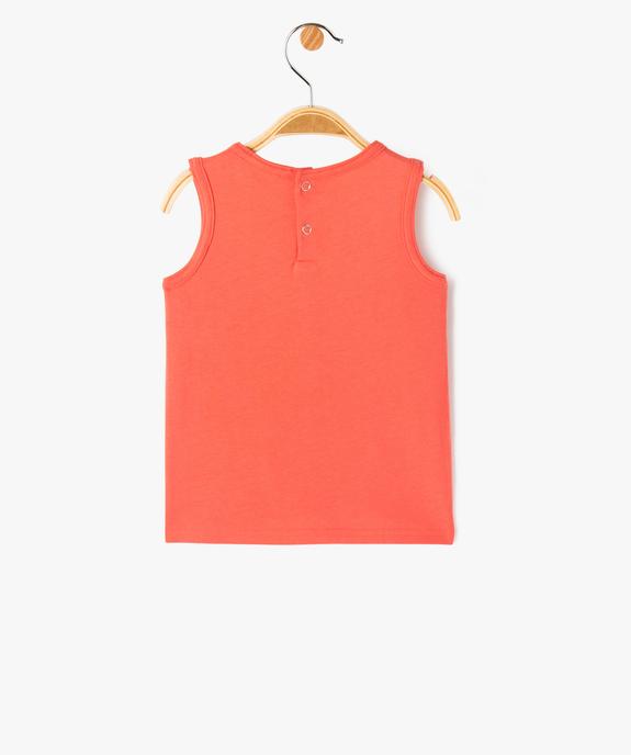 Débardeur en coton avec broderie bébé garçon vue3 - GEMO(BEBE DEBT) - GEMO