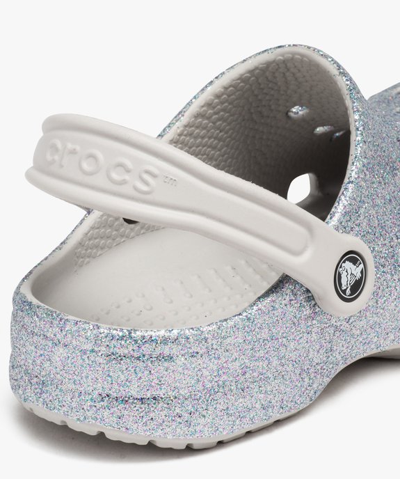 Sabots souples femme dessus perforé à paillettes Baya Glisser - Crocs vue6 - CROCS - GEMO