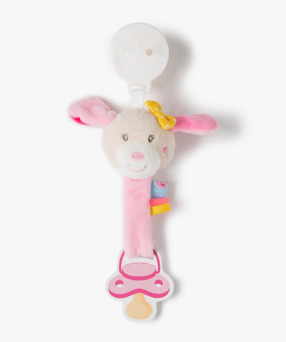 Attache-tétine peluche lapin- Sucre d'Orge vue1 - SUCRE D'ORGE - GEMO