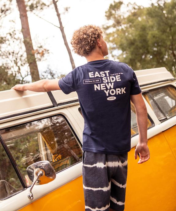 Tee-shirt à manches courtes avec inscriptions US garçon vue4 - GEMO 4G GARCON - GEMO
