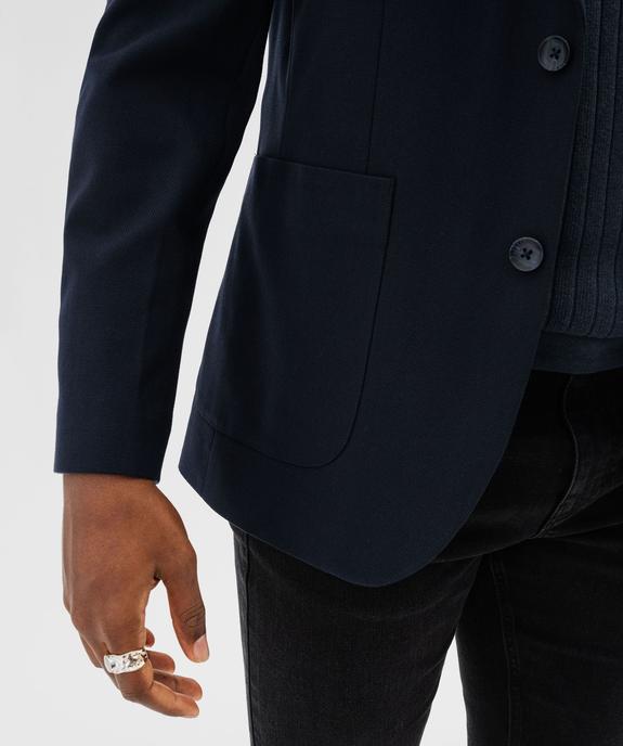 Veste de costume texturée 2 boutons homme vue4 - GEMO 4G HOMME - GEMO