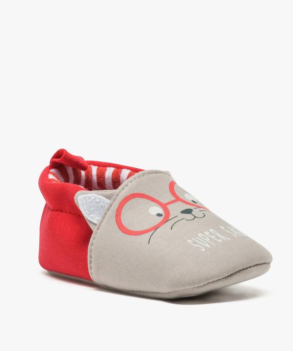 Chaussons de naissance bébé garçon petites oreilles de chat vue2 - GEMO(BB COUCHE) - GEMO