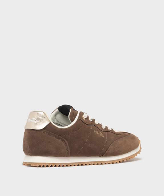 Baskets dessus suédine avec patch métallisé au talon femme - Ellesse vue2 - ELLESSE - GEMO