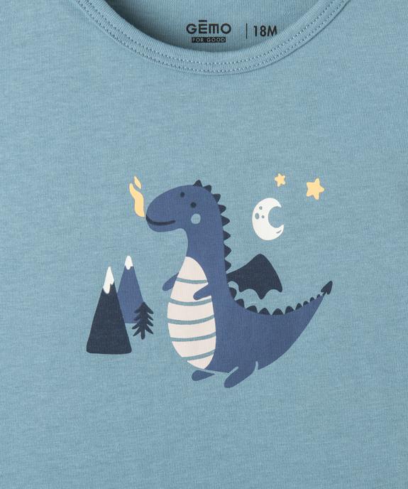Pyjashort 2 pièces avec motifs dragons bébé garçon vue2 - GEMO 4G BEBE - GEMO