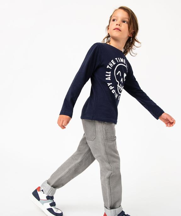 T-shirt manches longues imprimé garçon vue5 - GEMO 4G GARCON - GEMO