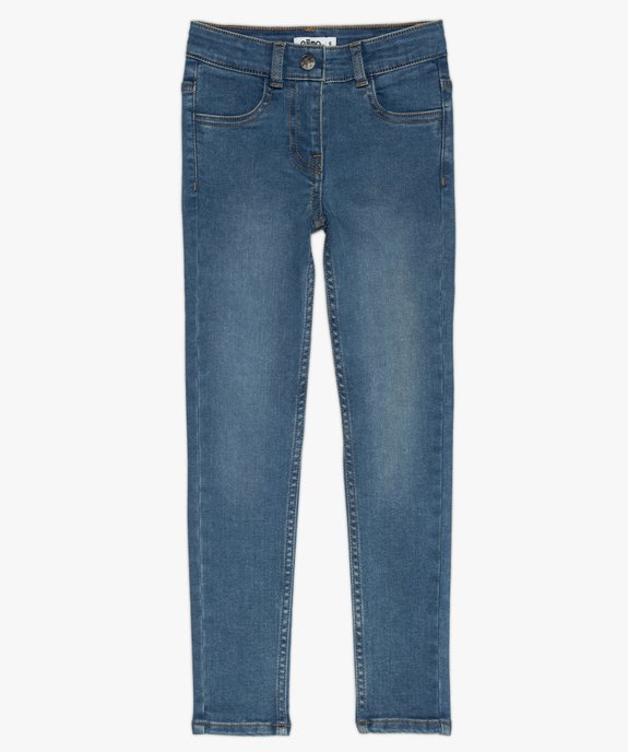 Jean fille coupe skinny en matière extensible vue1 - GEMO (ENFANT) - GEMO