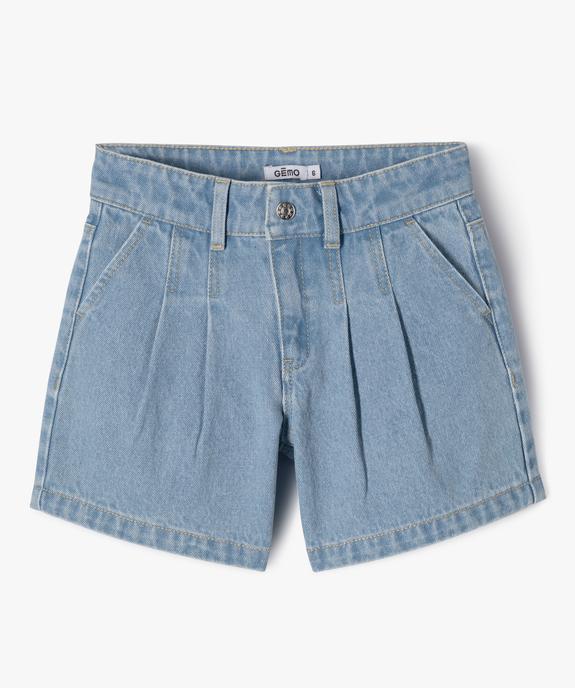 Short en jean ample en coton fille vue2 - GEMO (ENFANT) - GEMO