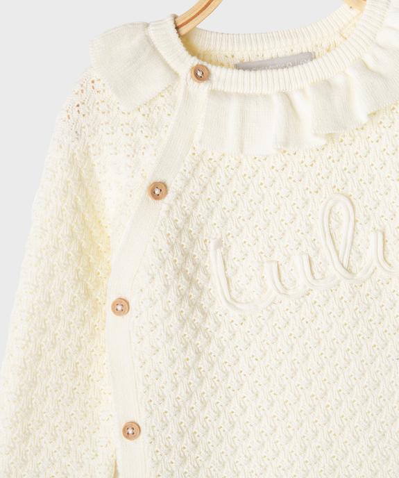 Ensemble 2 pièces en maille fantaisie bébé fille - LuluCastagnette vue2 - LULUCASTAGNETTE - GEMO
