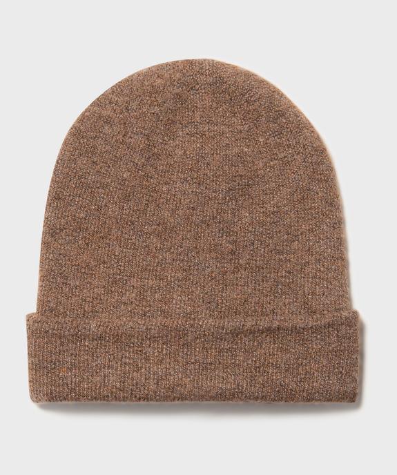 Bonnet uni à revers femme vue1 - GEMO 4G FEMME - GEMO