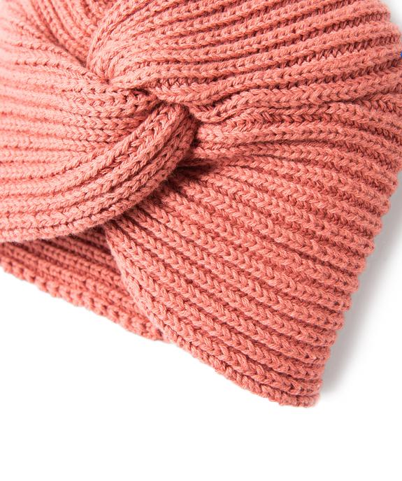 Bonnet bébé fille en maille torsadée vue2 - GEMO(BB COUCHE) - GEMO