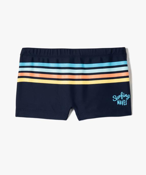Maillot de bain garçon boxer à rayures vue1 - GEMO (ENFANT) - GEMO