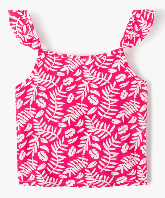 Chemise fille à bretelles et dos smocké à motifs vue1 - GEMO (ENFANT) - GEMO