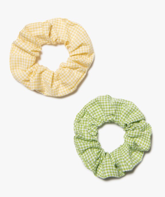 Chouchous pour les cheveux fille à motif vichy (lot de 2) vue1 - GEMO (ACCESS) - GEMO