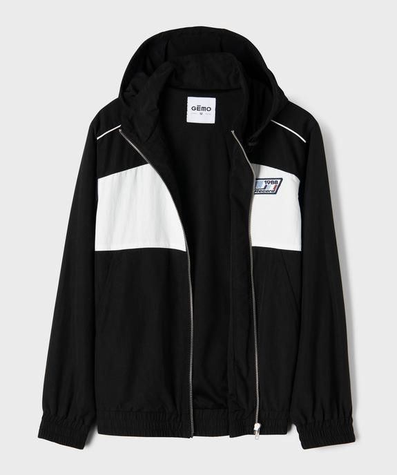 Blouson coupe-vent imperméable à capuche garçon vue3 - GEMO (JUNIOR) - GEMO