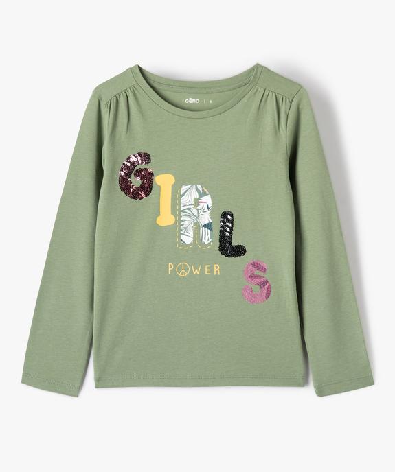 Tee-shirt fille à manches longues et motif bohème vue1 - GEMO (ENFANT) - GEMO