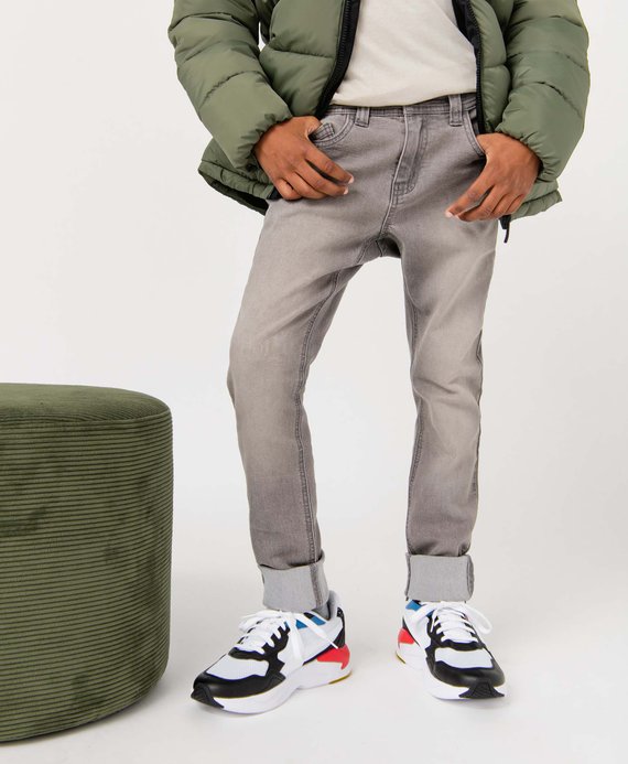 Jean coupe skinny en matière extensible garçon vue1 - GEMO 4G GARCON - GEMO