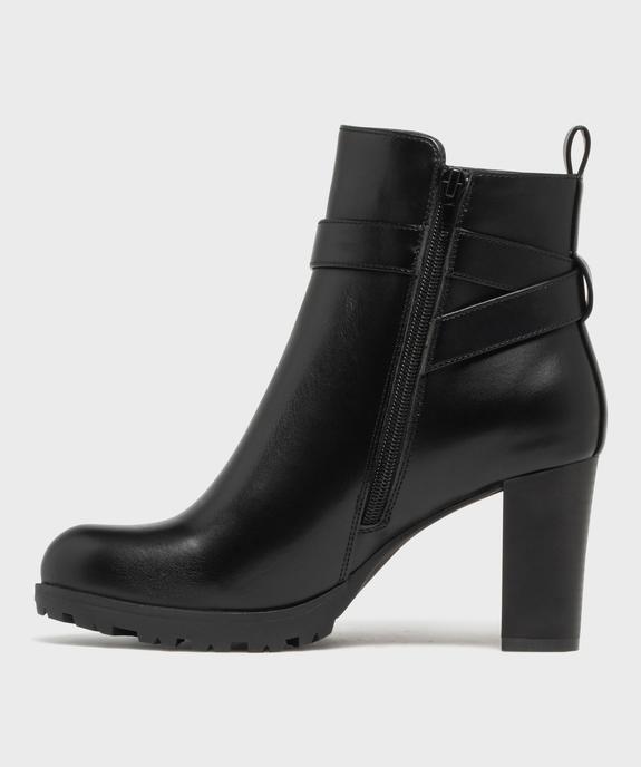 Bottines fourrées à talon haut avec bride cheville femme - Valentina Baldano vue9 - VALENTINA BALDA - GEMO