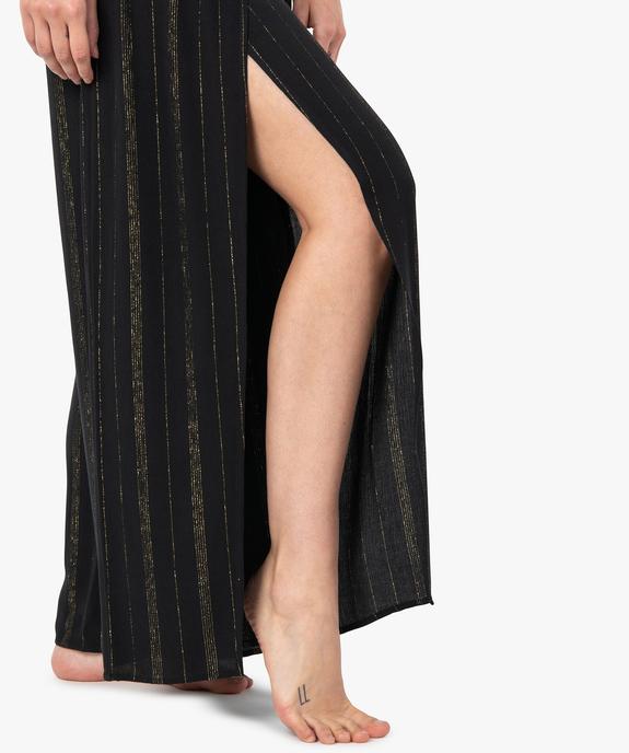 Pantalon de plage femme ouvert sur l’avant vue2 - GEMO 4G FEMME - GEMO
