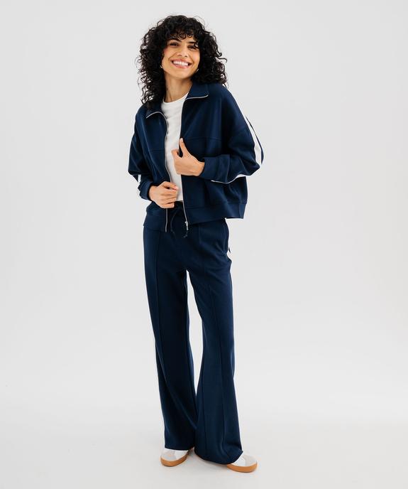 Pantalon de jogging en maille sport extensible femme vue4 - GEMO(FEMME PAP) - GEMO