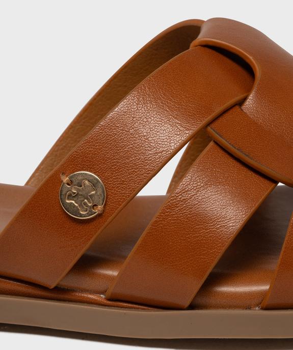 Mules à talon compensé et brides entrelacées femme - LuluCastagnette vue5 - LULUCASTAGNETTE - GEMO