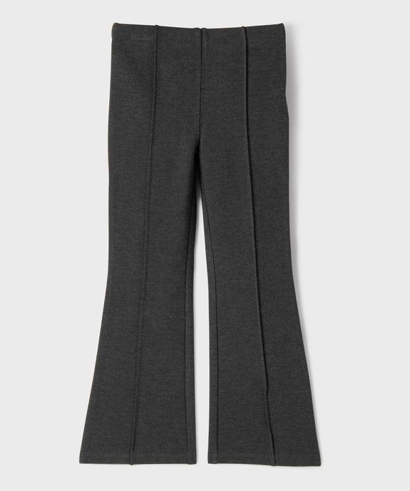 Pantalon en maille coupe flare fille vue2 - GEMO 4G FILLE - GEMO