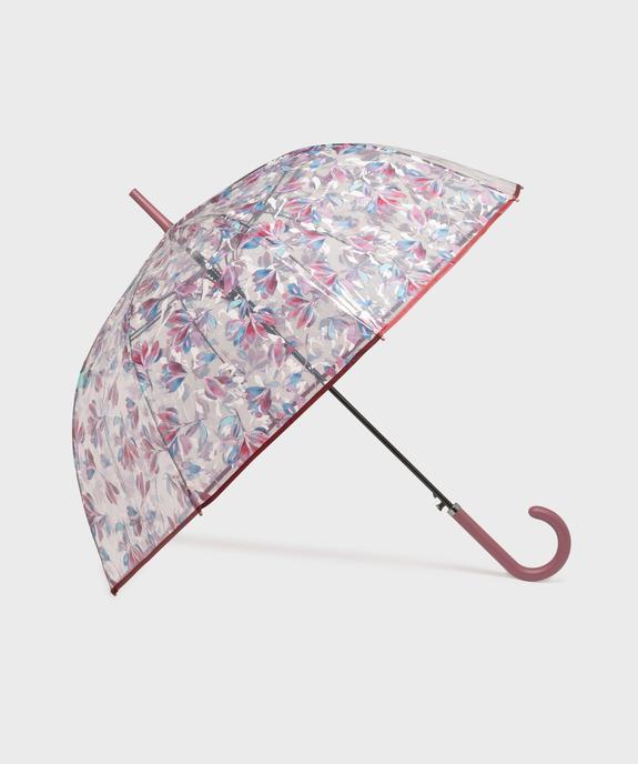 Parapluie transparent et fleuri à ouverture automatique adulte - Perletti vue1 - GEMO (ACCESS) - GEMO